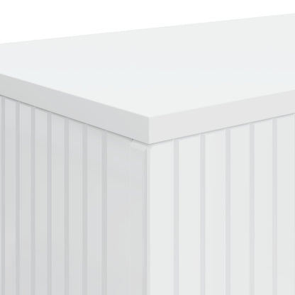 Wandtafel Hoogglans Wit 101 x 29 x 74 cm Geconstrueerd hout