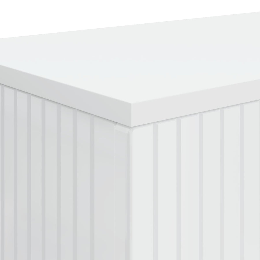 Wandtafel Hoogglans Wit 101 x 29 x 74 cm Geconstrueerd hout