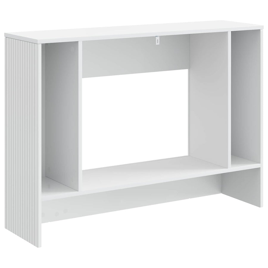 Wandtafel Hoogglans Wit 101 x 29 x 74 cm Geconstrueerd hout