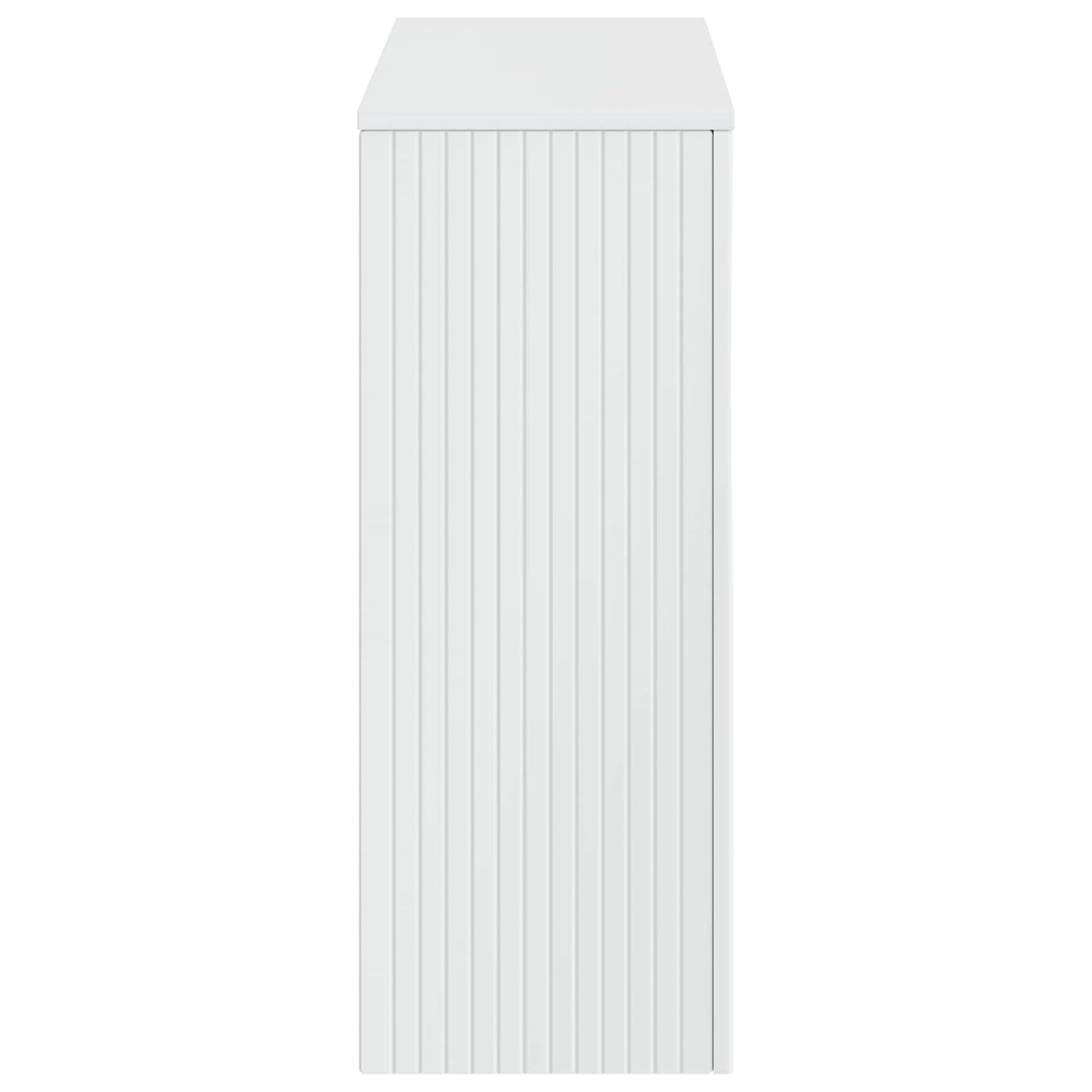 Wandtafel Hoogglans Wit 101 x 29 x 74 cm Geconstrueerd hout