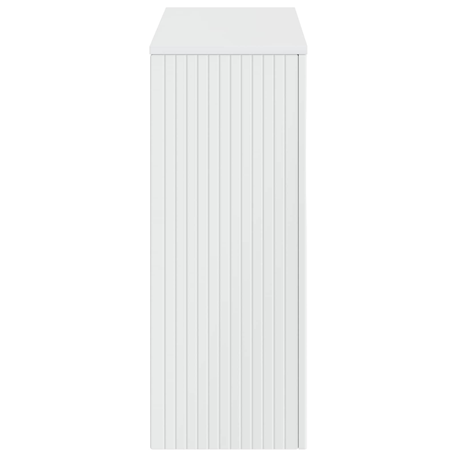 Wandtafel Hoogglans Wit 101 x 29 x 74 cm Geconstrueerd hout