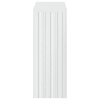 Wandtafel Hoogglans Wit 101 x 29 x 74 cm Geconstrueerd hout