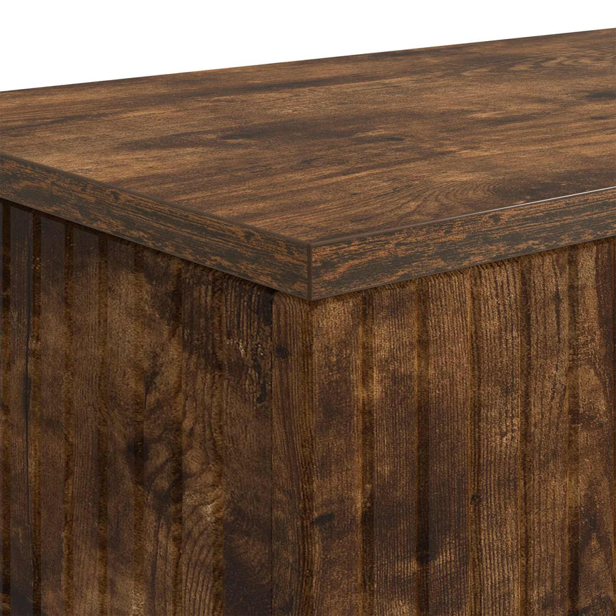 Wandtafel Gerookte Eik 101 x 29 x 74 cm Geconstrueerd hout