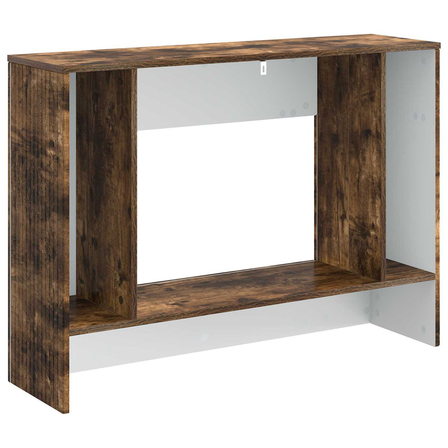 Wandtafel Gerookte Eik 101 x 29 x 74 cm Geconstrueerd hout