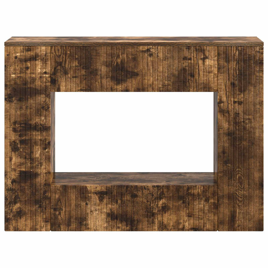 Wandtafel Gerookte Eik 101 x 29 x 74 cm Geconstrueerd hout
