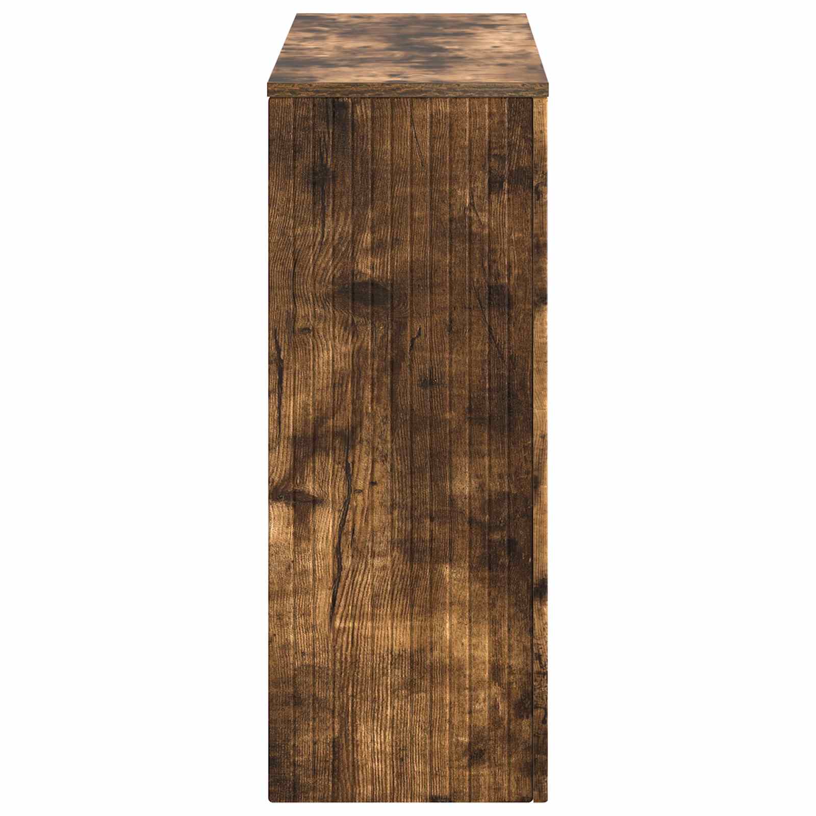 Wandtafel Gerookte Eik 101 x 29 x 74 cm Geconstrueerd hout