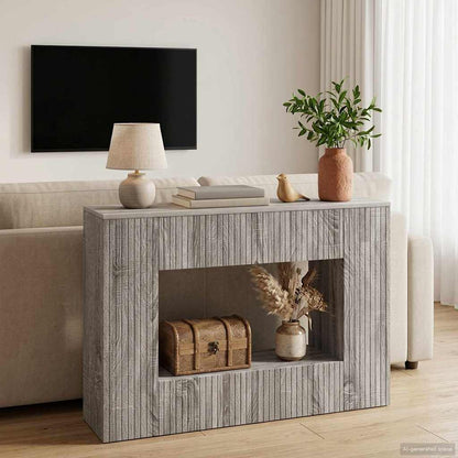 Wandtafel Grijze Sonoma 101 x 29 x 74 cm Geconstrueerd hout