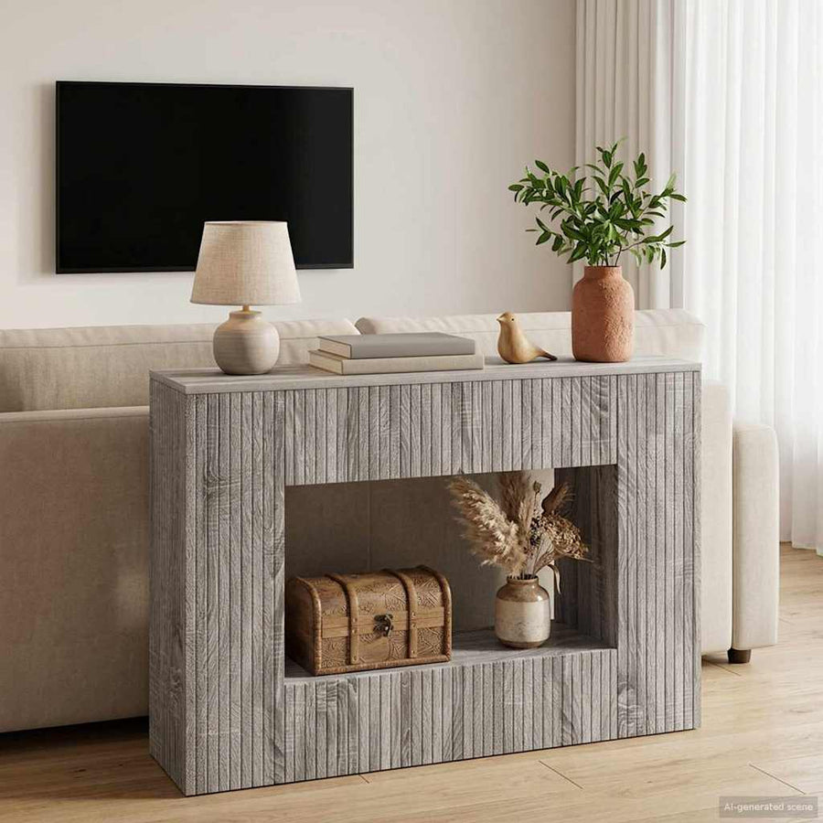 Wandtafel Grijze Sonoma 101 x 29 x 74 cm Geconstrueerd hout