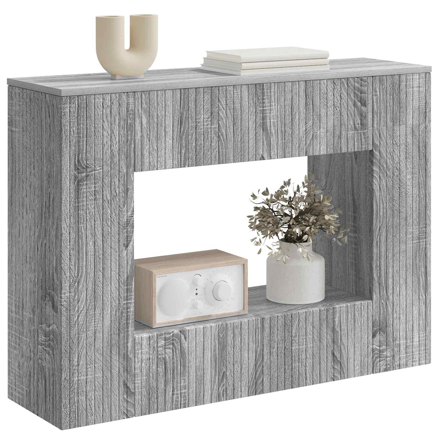 Wandtafel Grijze Sonoma 101 x 29 x 74 cm Geconstrueerd hout