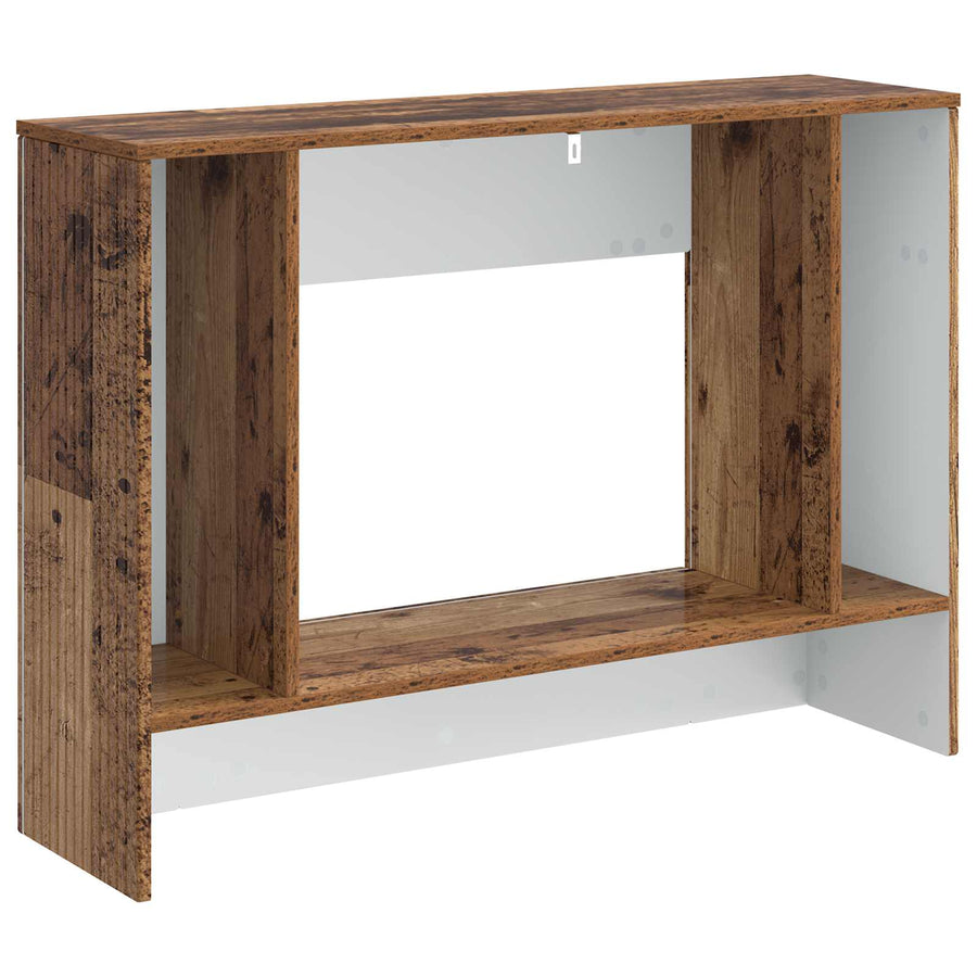 Wandtafel Gestreept Oudhout 101 x 29 x 74 cm Geconstrueerd hout