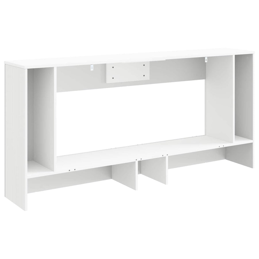 Wandtafel Gestreept Wit 155 x 29 x 74 cm Geconstrueerd hout