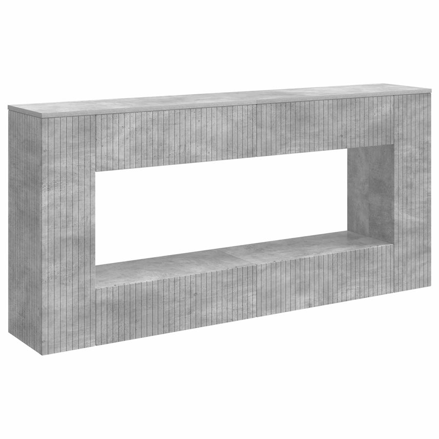 Wandtafel Beton Grijs 155 x 29 x 74 cm Geconstrueerd hout