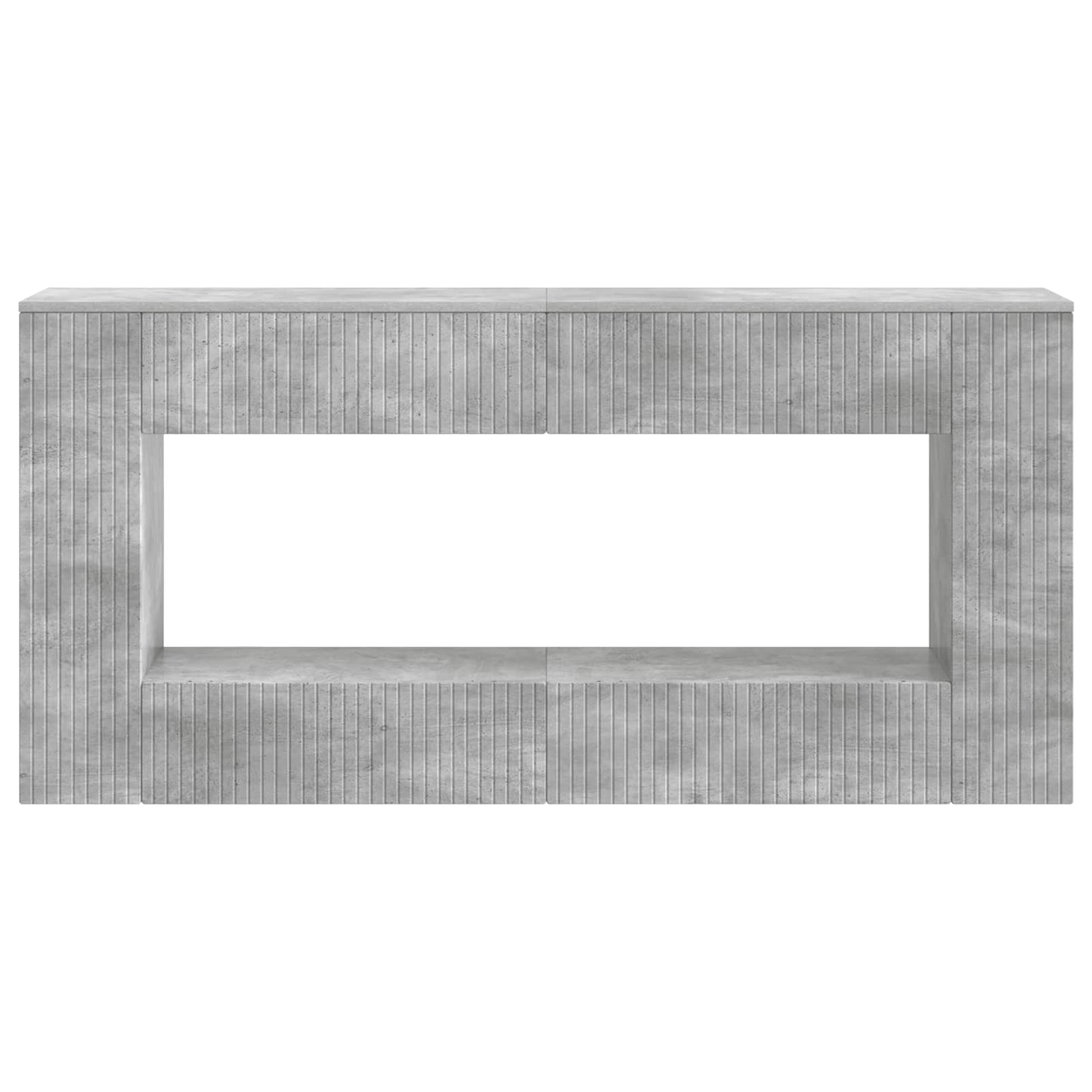 Wandtafel Beton Grijs 155 x 29 x 74 cm Geconstrueerd hout