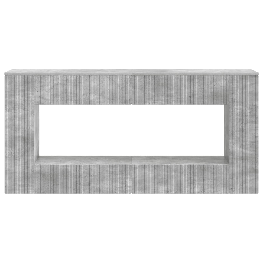 Wandtafel Beton Grijs 155 x 29 x 74 cm Geconstrueerd hout