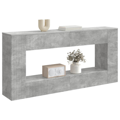 Wandtafel Beton Grijs 155 x 29 x 74 cm Geconstrueerd hout