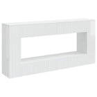 Wandtafel 155x29x74 cm hoogglans wit geconstrueerd hout