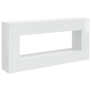 Wandtafel 155x29x74 cm hoogglans wit geconstrueerd hout