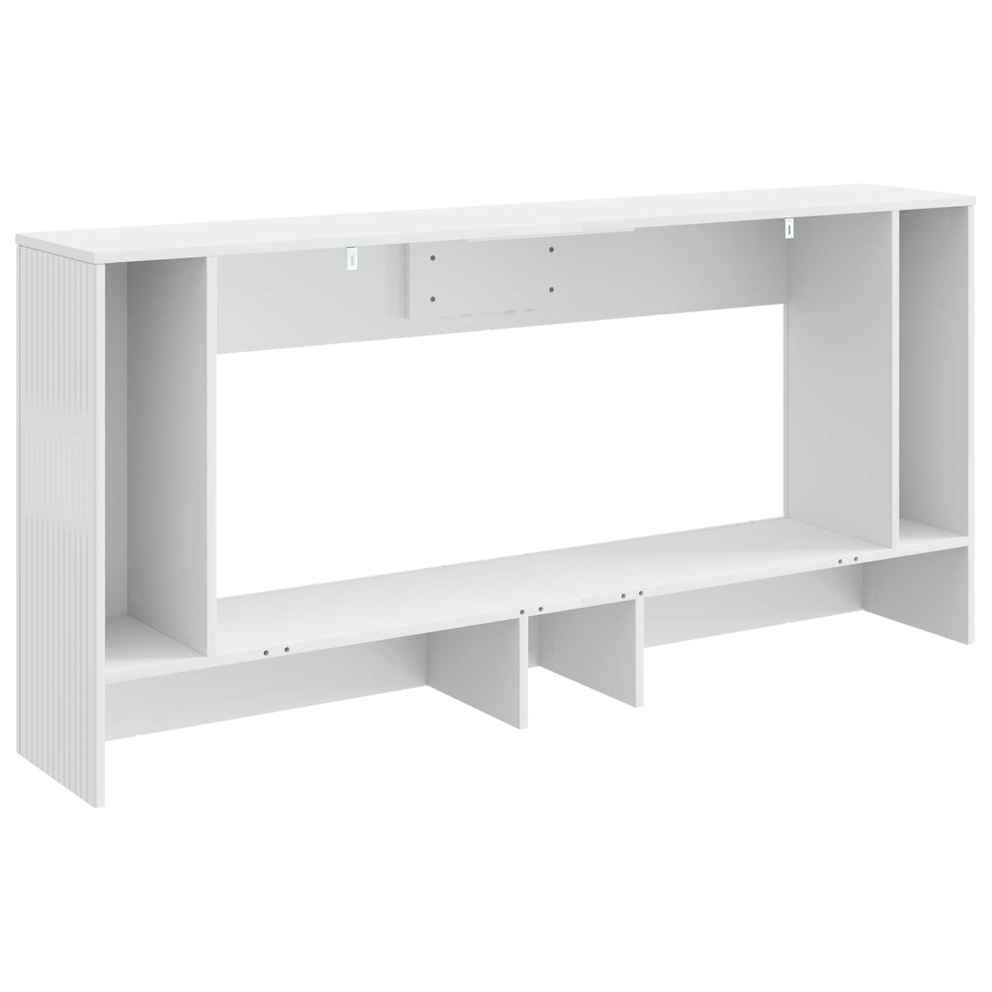 Wandtafel Hoogglans Wit 155 x 29 x 74 cm Geconstrueerd hout