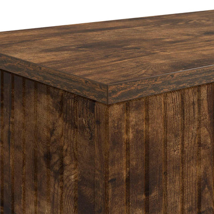 Wandtafel Gerookte Eik 155 x 29 x 74 cm Geconstrueerd hout