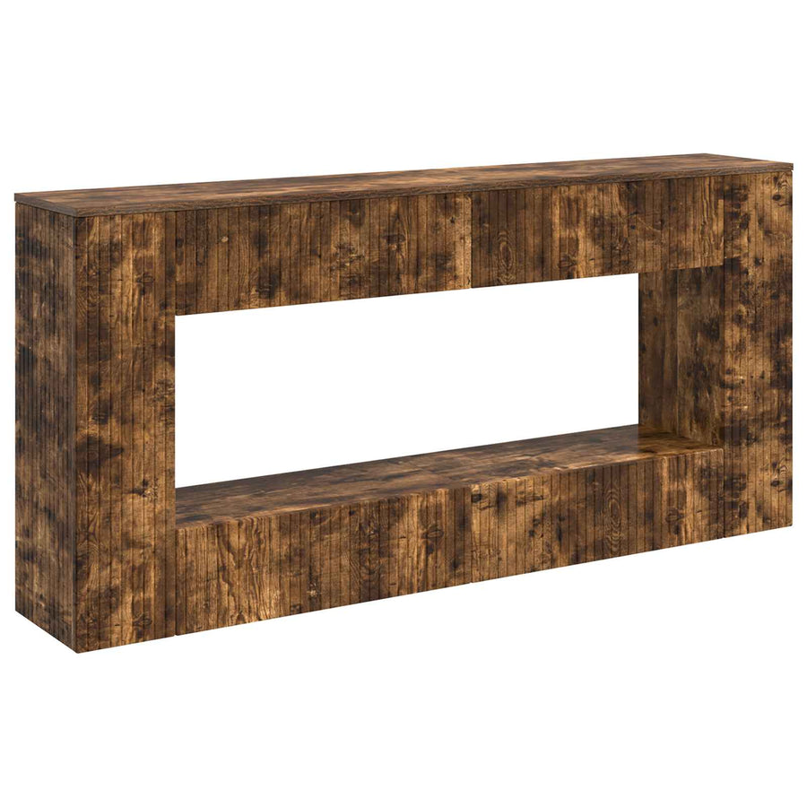 Wandtafel Gerookte Eik 155 x 29 x 74 cm Geconstrueerd hout