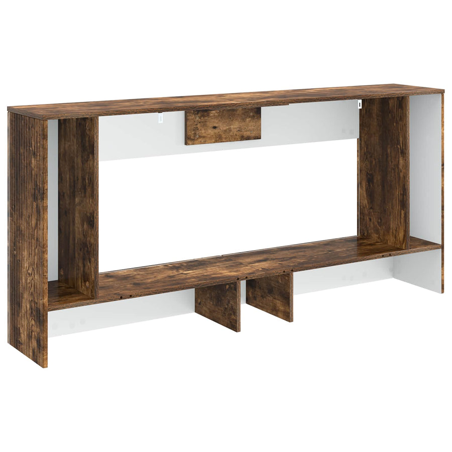 Wandtafel Gerookte Eik 155 x 29 x 74 cm Geconstrueerd hout