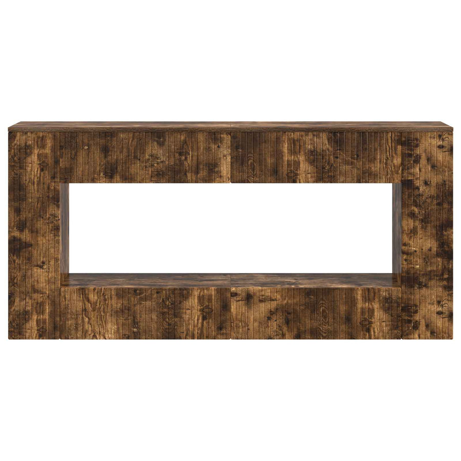 Wandtafel Gerookte Eik 155 x 29 x 74 cm Geconstrueerd hout
