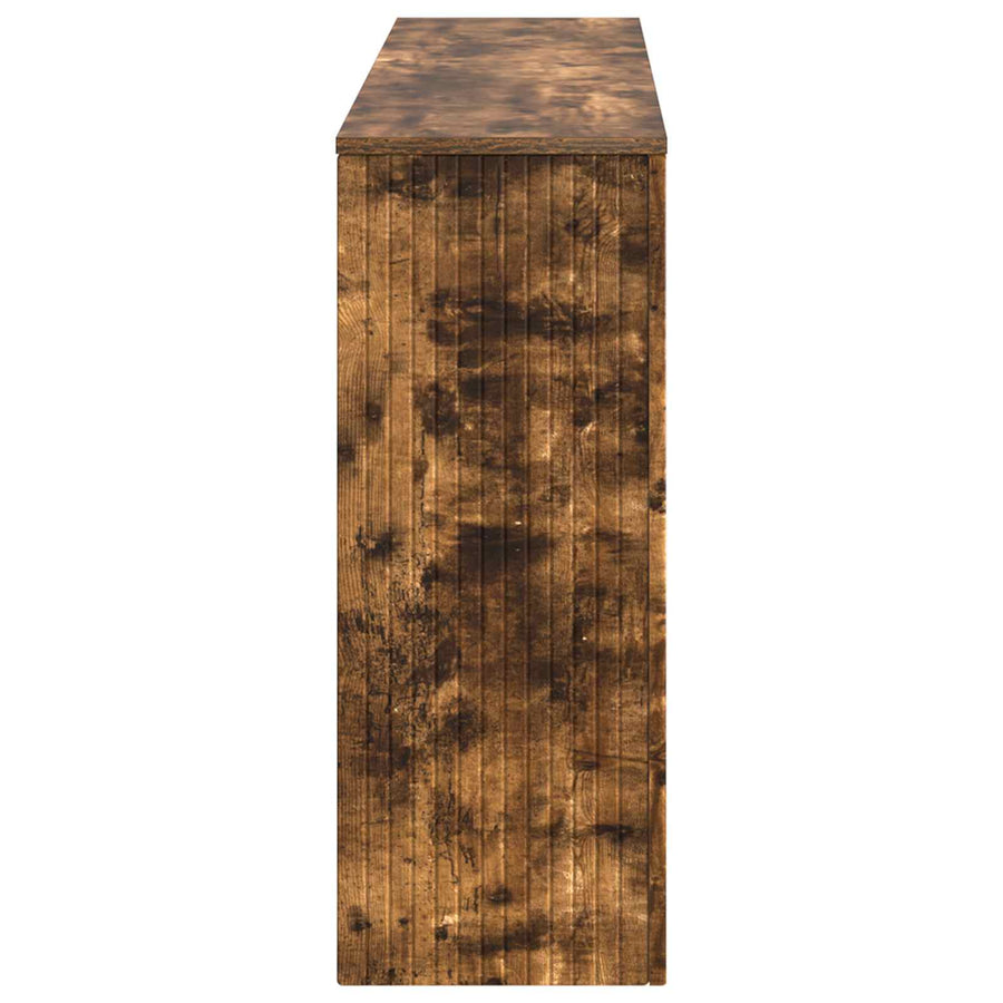 Wandtafel Gerookte Eik 155 x 29 x 74 cm Geconstrueerd hout