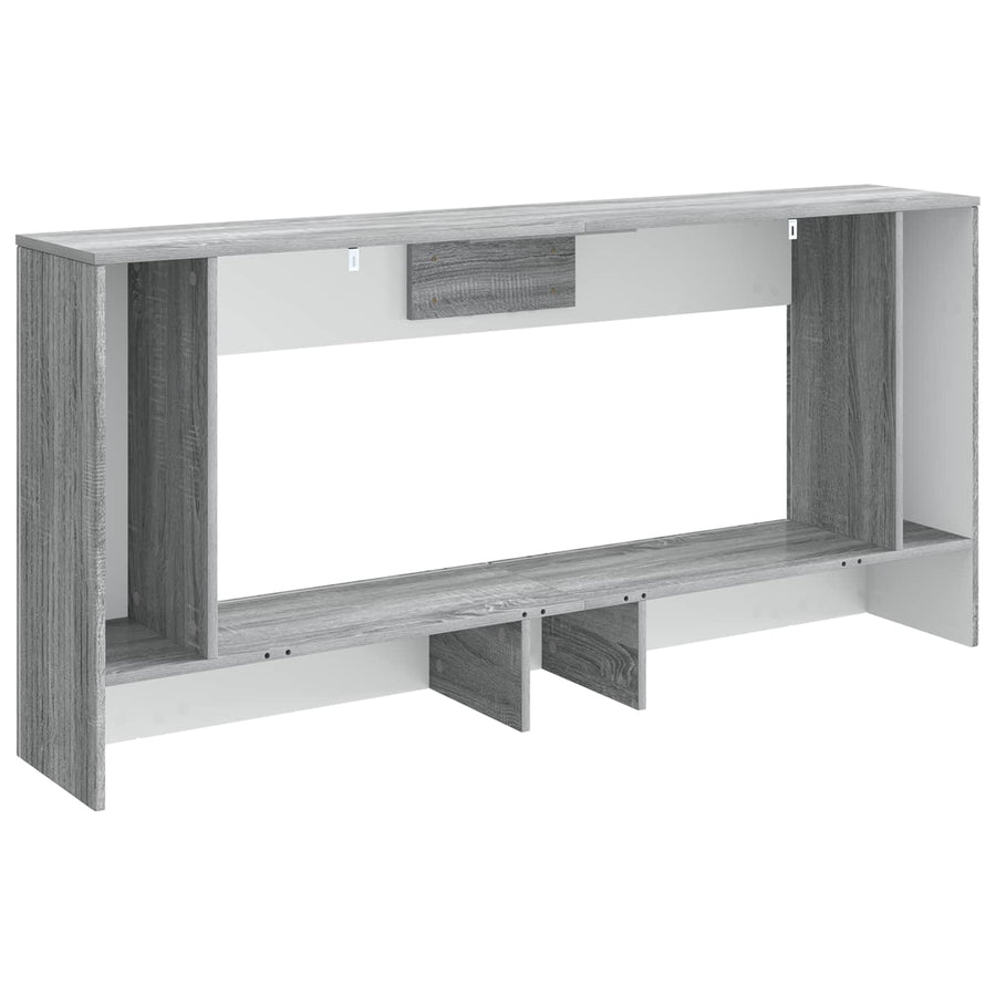 Wandtafel Grijze Sonoma 155 x 29 x 74 cm Geconstrueerd hout