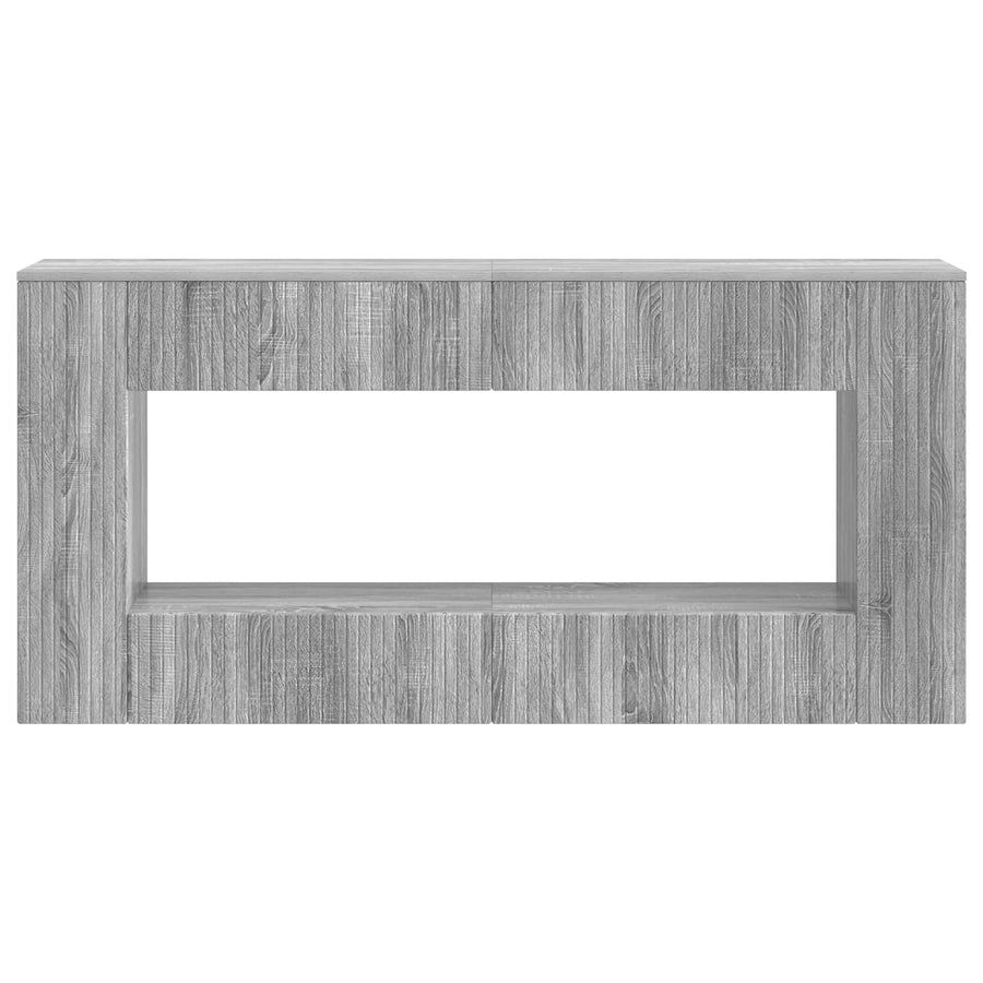 Wandtafel Grijze Sonoma 155 x 29 x 74 cm Geconstrueerd hout