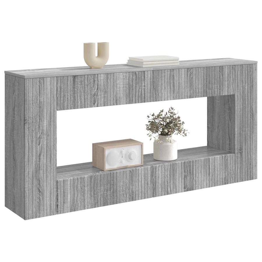 Wandtafel Grijze Sonoma 155 x 29 x 74 cm Geconstrueerd hout