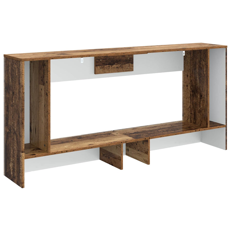 Wandtafel Gestreept Oudhout 155 x 29 x 74 cm Geconstrueerd hout