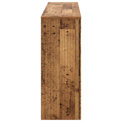 Wandtafel Gestreept Oudhout 155 x 29 x 74 cm Geconstrueerd hout