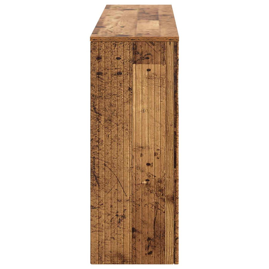Wandtafel Gestreept Oudhout 155 x 29 x 74 cm Geconstrueerd hout