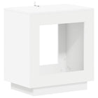 Side Table White 60 x 40 x 65 cm Engineered Wood