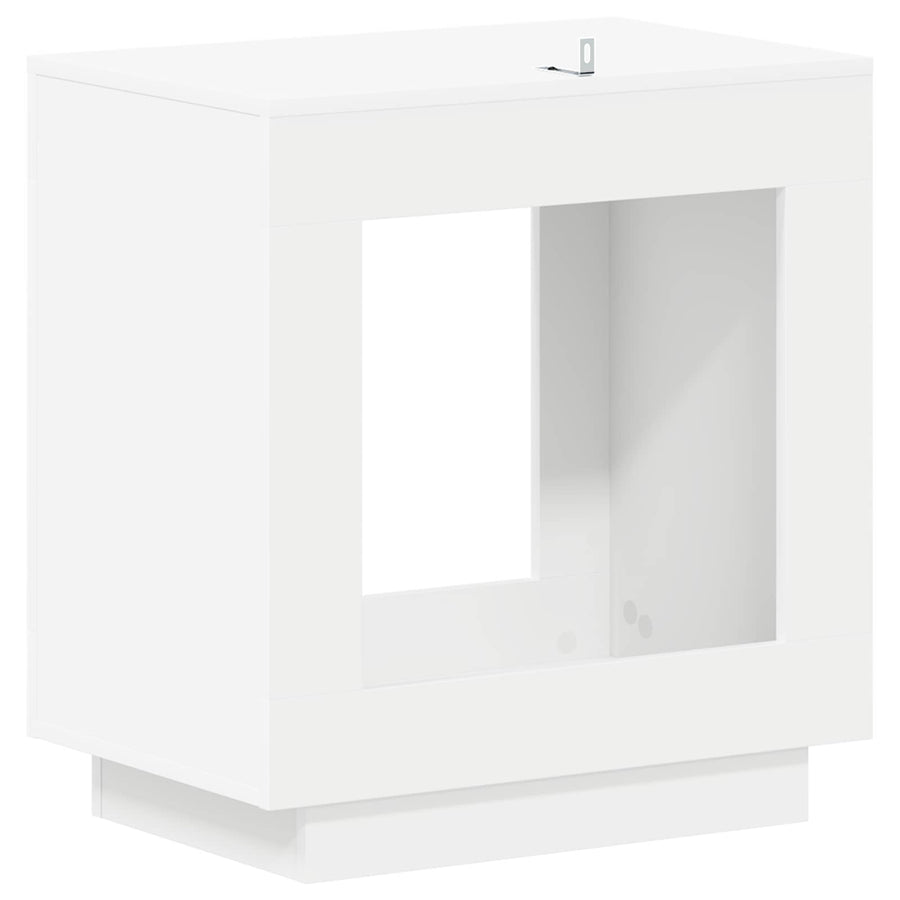 Bijzettafel Wit 60 x 40 x 65 cm Geconstrueerd hout
