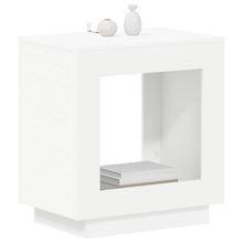Bijzettafel Wit 60 x 40 x 65 cm Geconstrueerd hout