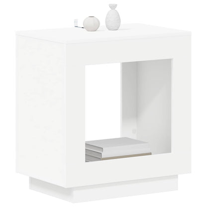 Bijzettafel Wit 60 x 40 x 65 cm Geconstrueerd hout