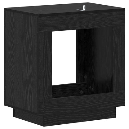 Bijzettafel Zwarte Eik 60 x 40 x 65 cm Geconstrueerd hout