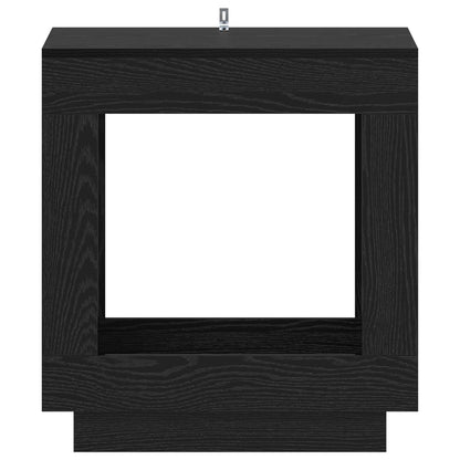 Bijzettafel Zwarte Eik 60 x 40 x 65 cm Geconstrueerd hout