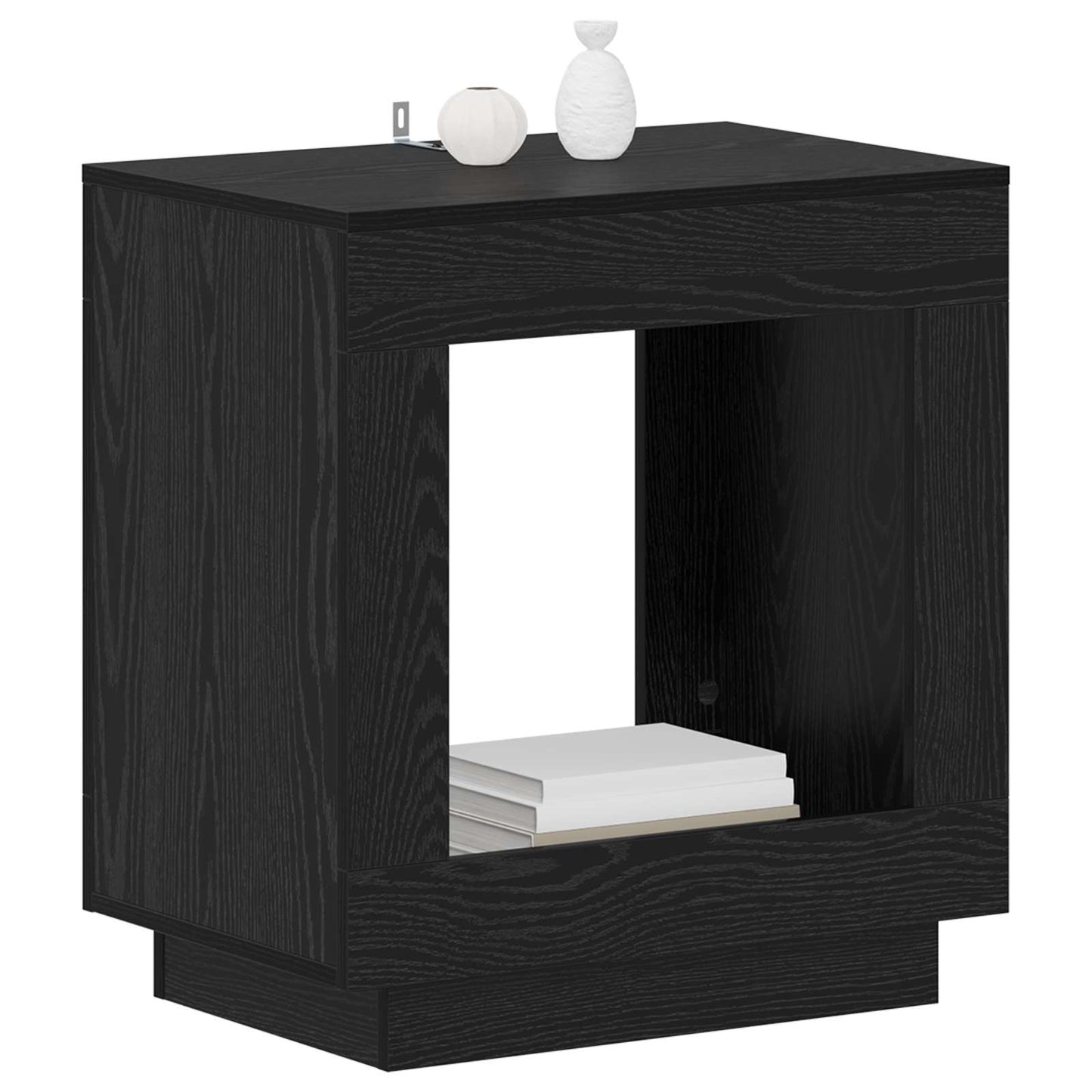 Bijzettafel Zwarte Eik 60 x 40 x 65 cm Geconstrueerd hout