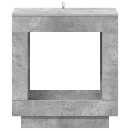 Bijzettafel Beton Grijs 60 x 40 x 65 cm Geconstrueerd hout