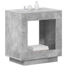 Bijzettafel Beton Grijs 60 x 40 x 65 cm Geconstrueerd hout