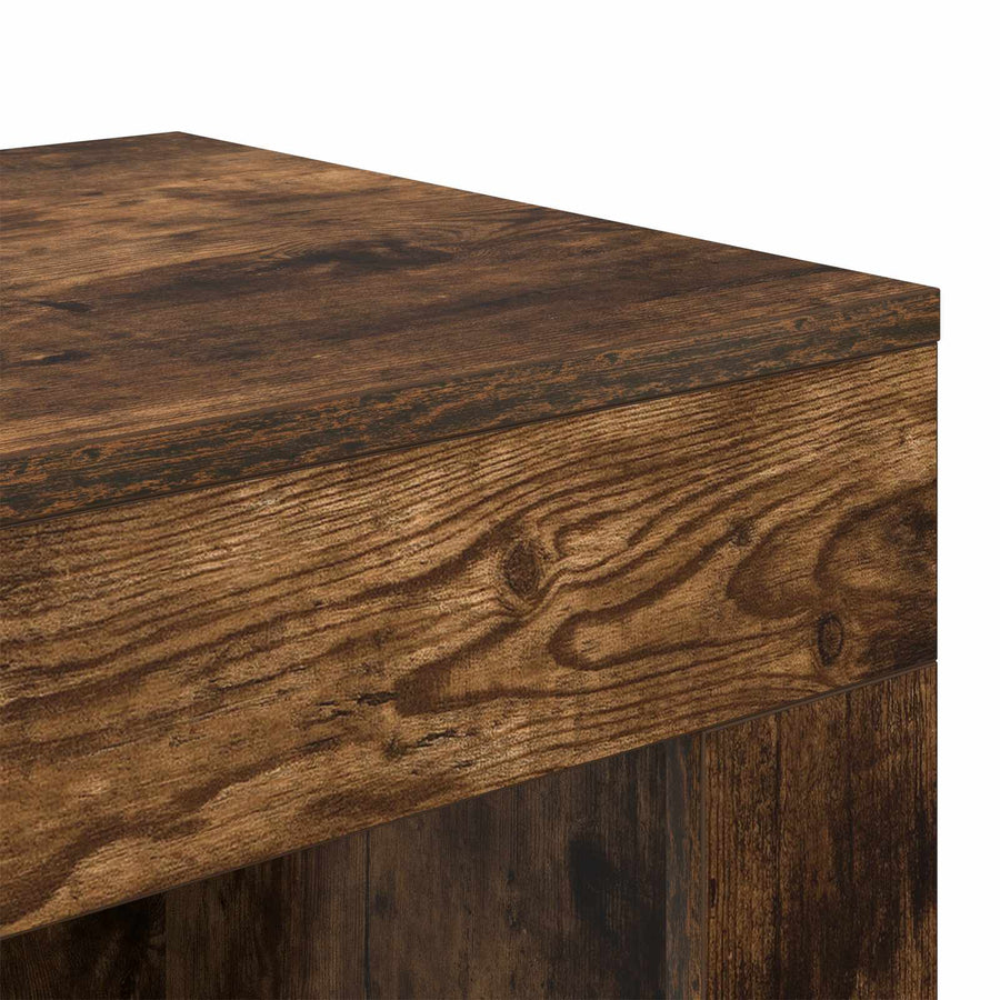 Bijzettafel Gerookte Eik 60 x 40 x 65 cm Geconstrueerd hout