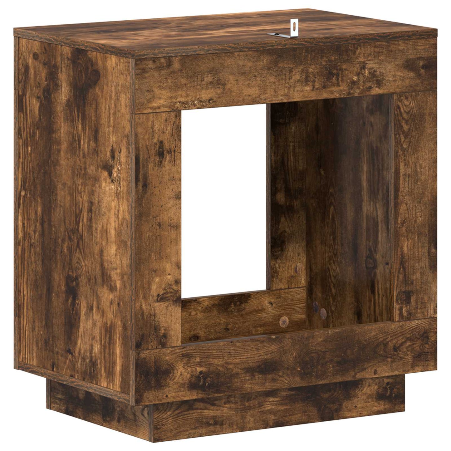 Bijzettafel Gerookte Eik 60 x 40 x 65 cm Geconstrueerd hout