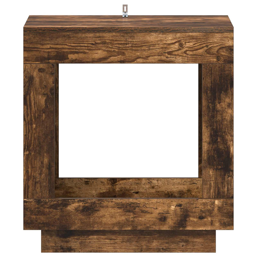 Bijzettafel Gerookte Eik 60 x 40 x 65 cm Geconstrueerd hout