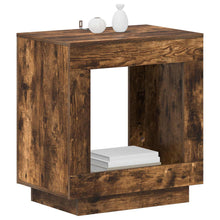 Bijzettafel Gerookte Eik 60 x 40 x 65 cm Geconstrueerd hout