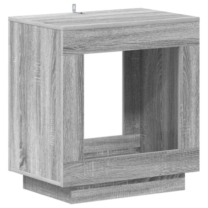 Bijzettafel Grijze Sonoma 60 x 40 x 65 cm Geconstrueerd hout