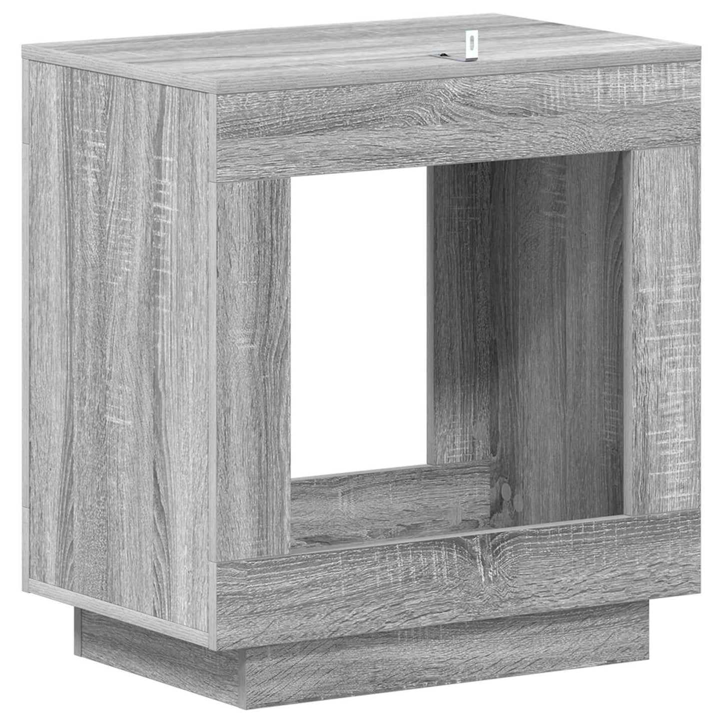 Bijzettafel Grijze Sonoma 60 x 40 x 65 cm Geconstrueerd hout
