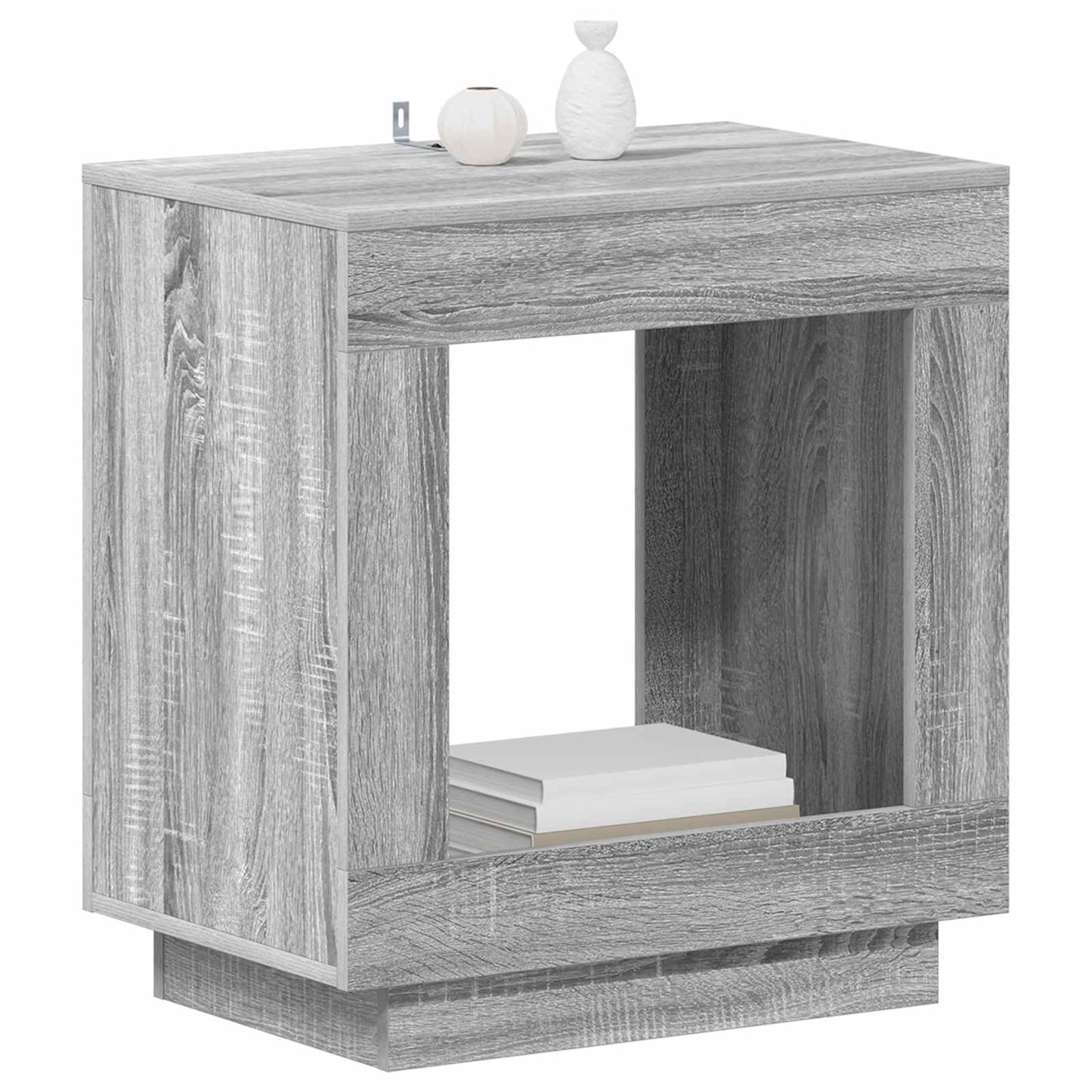 Bijzettafel Grijze Sonoma 60 x 40 x 65 cm Geconstrueerd hout