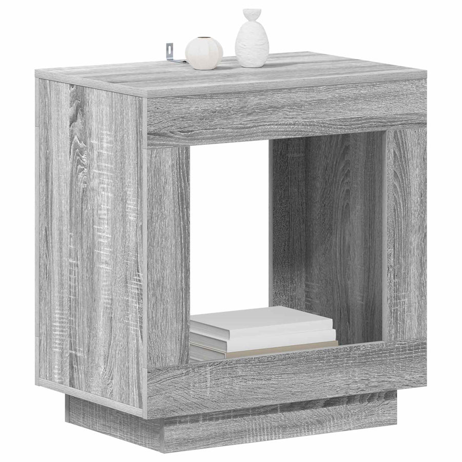 Bijzettafel Grijze Sonoma 60 x 40 x 65 cm Geconstrueerd hout
